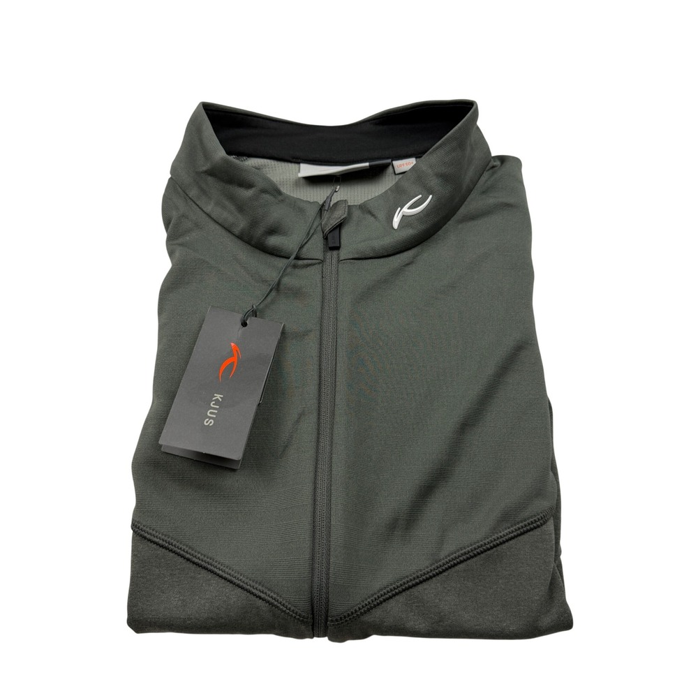 KJUS Mens Westport Vest Dark Green Full Zip Golf Activewear‎ MG40-J00 Size 54 XL